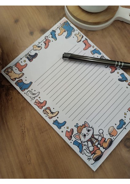 Özel Tasarım Animasyon Karakterleri Temalı Notepad