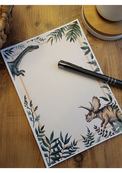 Özel Tasarım Dinazor Temalı Notepad