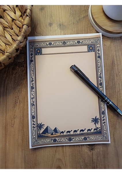 Özel Tasarım Mısır Temalı Notepad