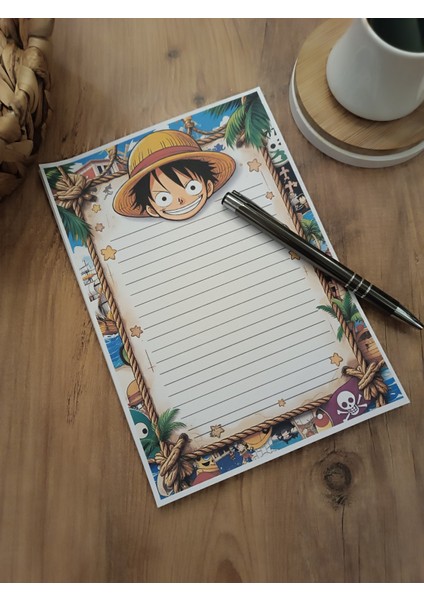 Özel Tasarım Anime Temalı Notepad