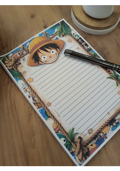 Özel Tasarım Anime Temalı Notepad