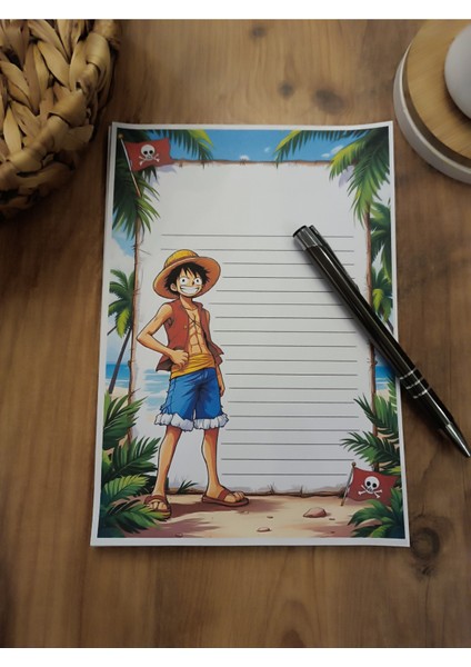 Özel Tasarım Anime Temalı Notepad