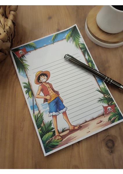Özel Tasarım Anime Temalı Notepad