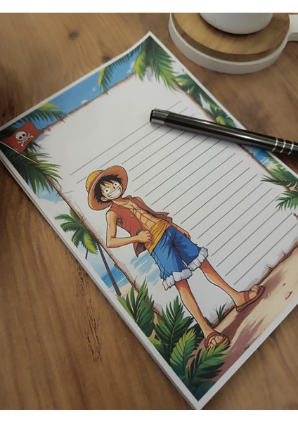 Özel Tasarım Anime Temalı Notepad