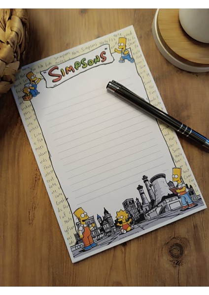 Özel Tasarım Çizgi Film Karakterleri Temalı Notepad fiyatları