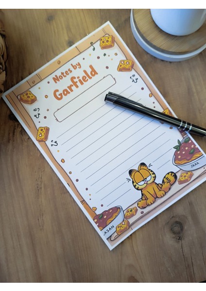 Özel Tasarım Çizgi Film Karakterleri Temalı Notepad
