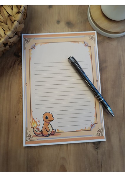 Özel Tasarım Çizgi Film Karakterleri Temalı Notepad
