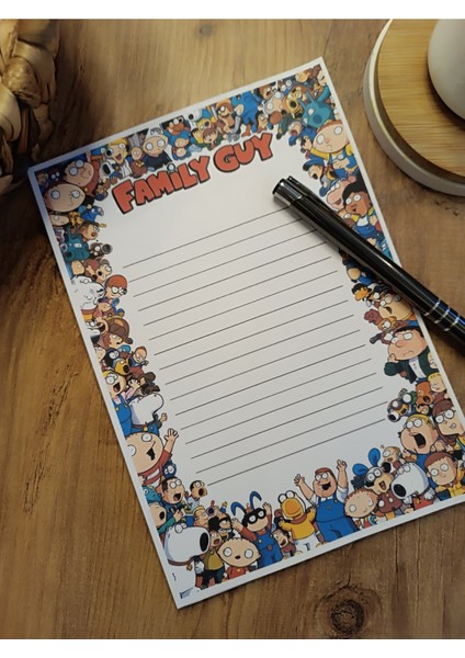 Özel Tasarım Çizgi Film Karakterleri Temalı Notepad fiyatları
