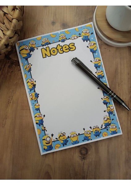 Özel Tasarım Animasyon Karakterleri Temalı Notepad