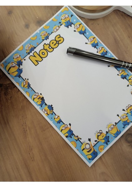 Özel Tasarım Animasyon Karakterleri Temalı Notepad