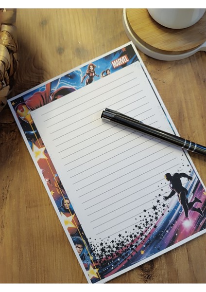 Özel Tasarım Animasyon Karakterleri Temalı Notepad