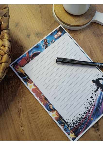 Özel Tasarım Animasyon Karakterleri Temalı Notepad