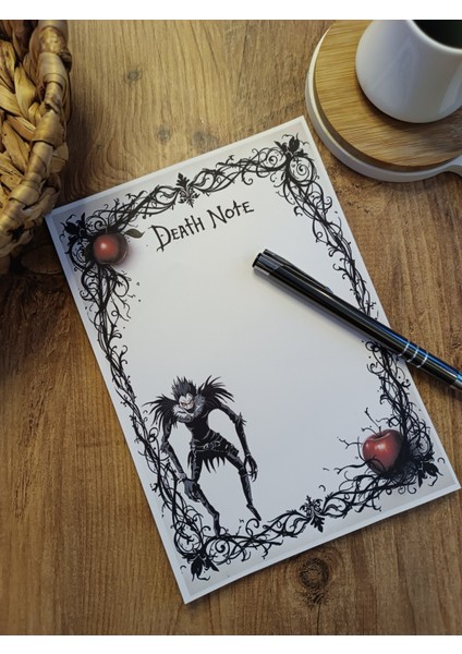 Özel Tasarım Anime Temalı Notepad