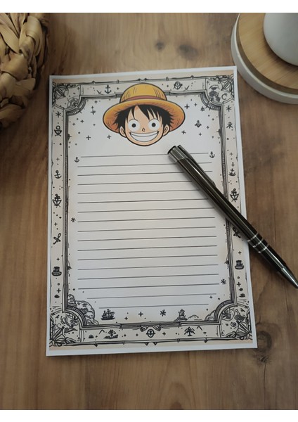 Özel Tasarım Anime Temalı Notepad