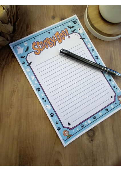 Özel Tasarım Çizgi Film Karakterleri Temalı Notepad