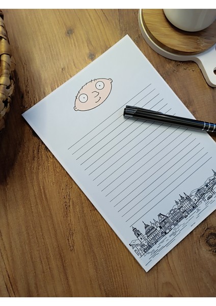 Özel Tasarım Çizgi Film Karakterleri Temalı Notepad modelleri