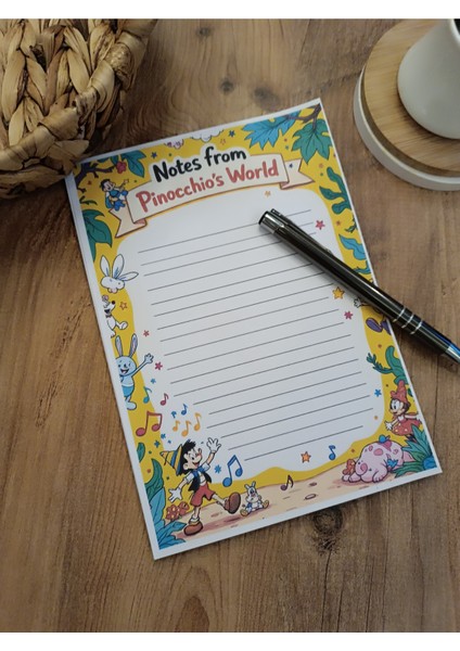 Özel Tasarım Çizgi Film Karakterleri Temalı Notepad fiyatları