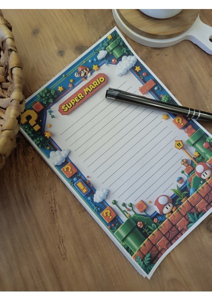Özel Tasarım Animasyon Karakterleri Temalı Notepad