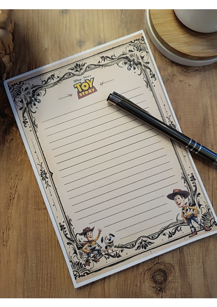 Özel Tasarım Animasyon Karakterleri Temalı Notepad