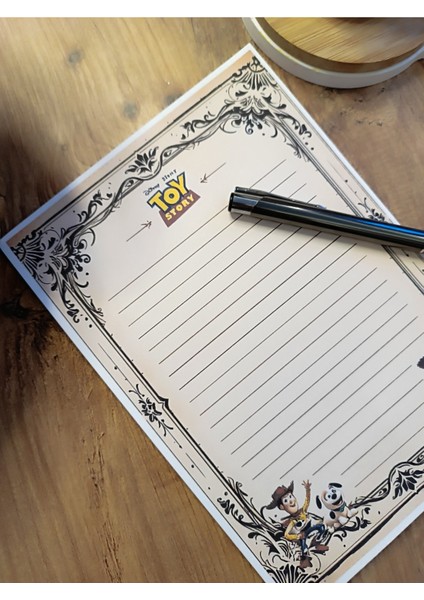 Özel Tasarım Animasyon Karakterleri Temalı Notepad