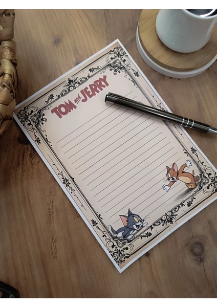 Özel Tasarım Çizgi Film Karakterleri Temalı Notepad modelleri