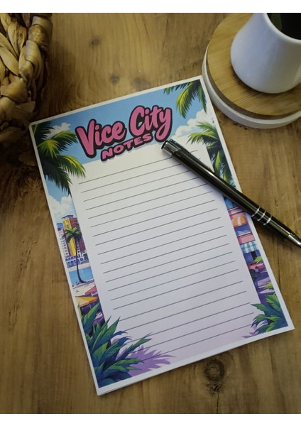 Özel Tasarım Oyun Karakterleri Temalı Notepad