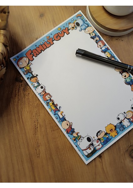 Özel Tasarım Çizgi Film Karakterleri Temalı Notepad modelleri