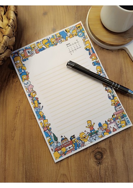 Özel Tasarım Çizgi Film Karakterleri Temalı Notepad fiyatları