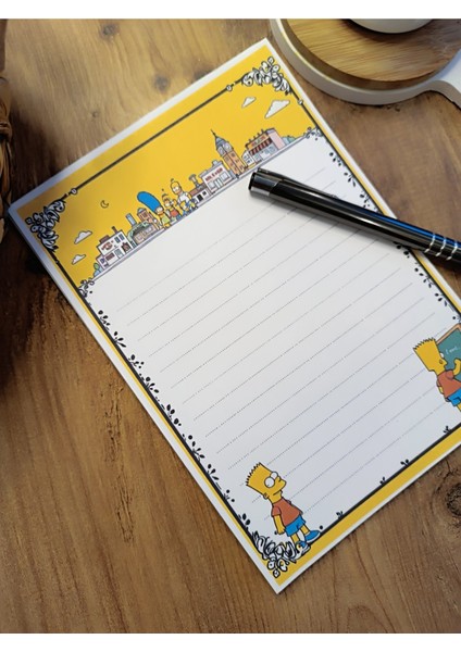 Özel Tasarım Çizgi Film Karakterleri Temalı Notepad modelleri