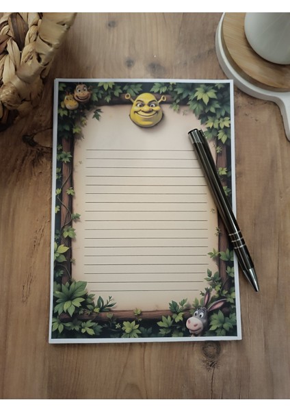 Özel Tasarım Animasyon Karakterleri Temalı Notepad