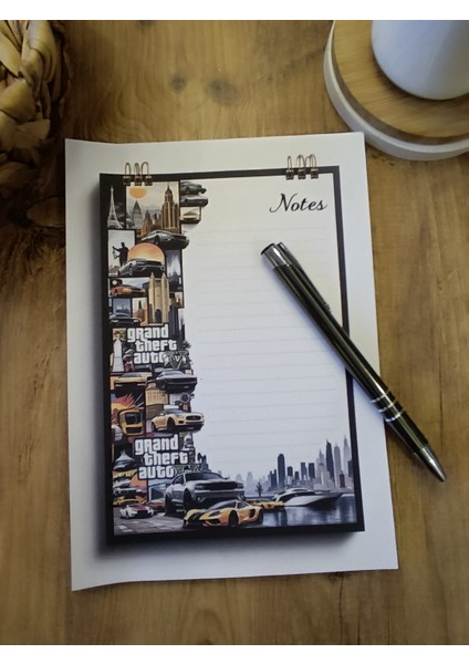Özel Tasarım Oyun Karakterleri Temalı Notepad