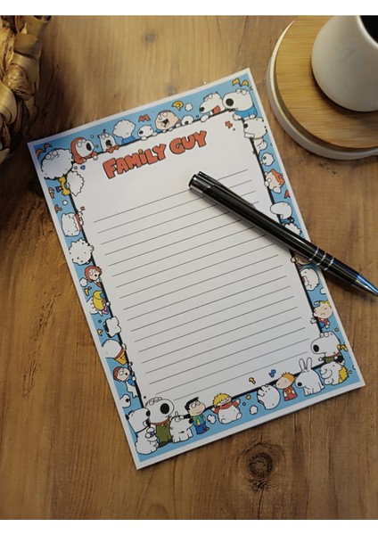 Özel Tasarım Çizgi Film Karakterleri Temalı Notepad fiyatları