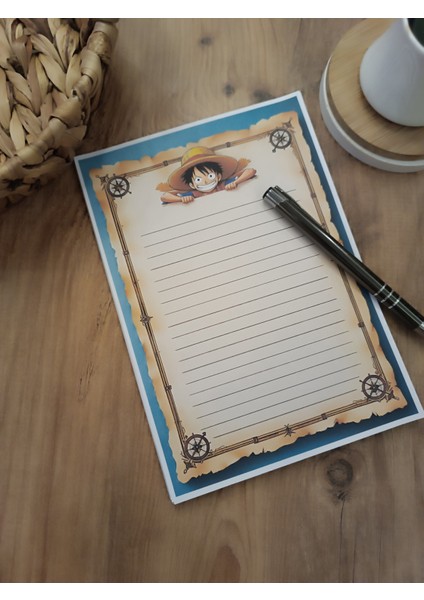 Özel Tasarım Anime Temalı Notepad