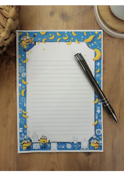 Özel Tasarım Animasyon Karakterleri Temalı Notepad