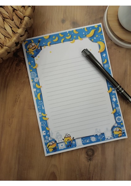 Özel Tasarım Animasyon Karakterleri Temalı Notepad