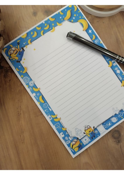 Özel Tasarım Animasyon Karakterleri Temalı Notepad