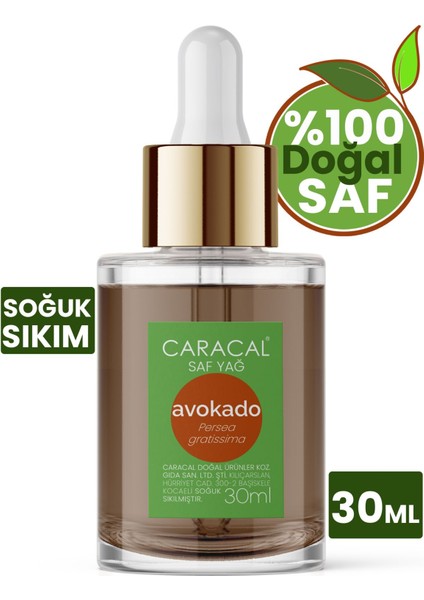 Avokado Yağı Soğuk Sıkım %100 Saf Doğal Avakado Yağı 30ML
