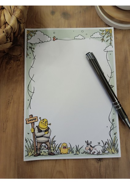 Özel Tasarım Animasyon Karakterleri Temalı Notepad