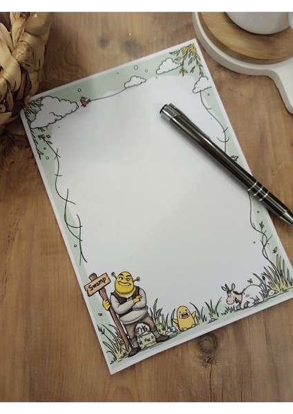 Özel Tasarım Animasyon Karakterleri Temalı Notepad
