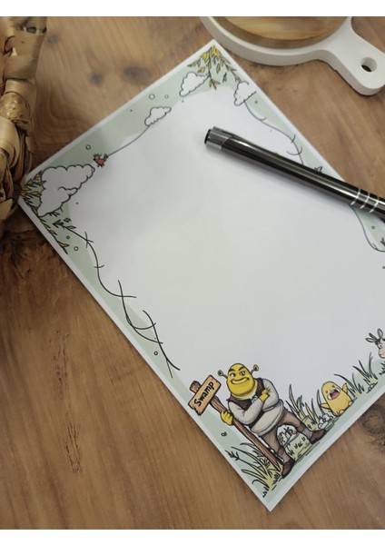 Özel Tasarım Animasyon Karakterleri Temalı Notepad