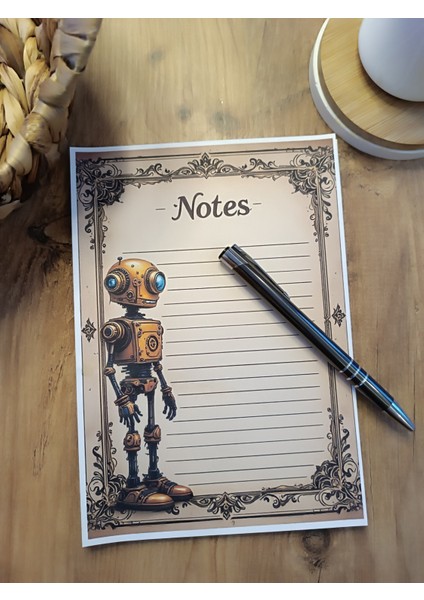 Özel Tasarım Çizgi Film Karakterleri Temalı Notepad