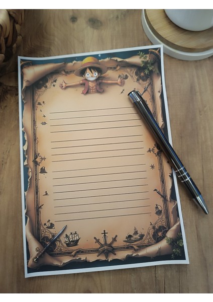 Özel Tasarım Anime Temalı Notepad