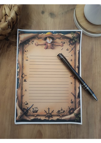 Özel Tasarım Anime Temalı Notepad