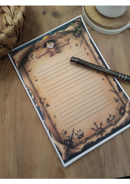 Özel Tasarım Anime Temalı Notepad
