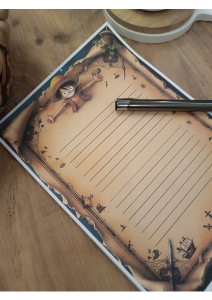 Özel Tasarım Anime Temalı Notepad
