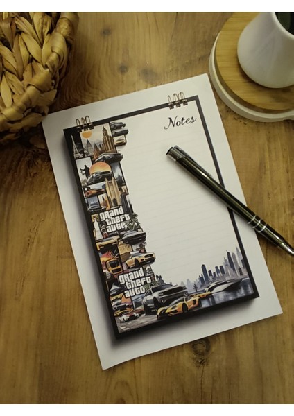 Özel Tasarım Oyun Karakterleri Temalı Notepad