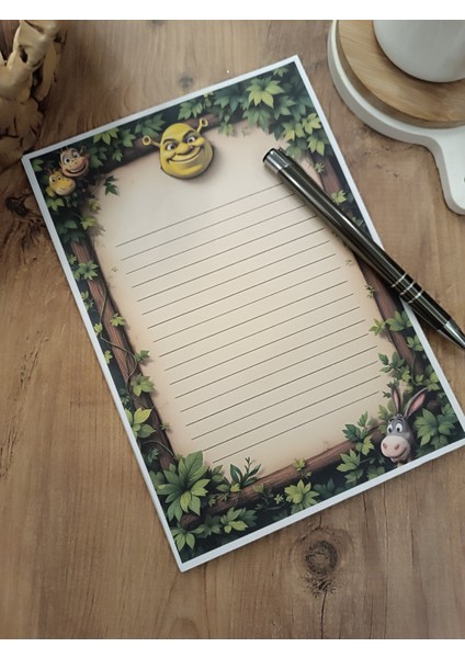 Özel Tasarım Animasyon Karakterleri Temalı Notepad