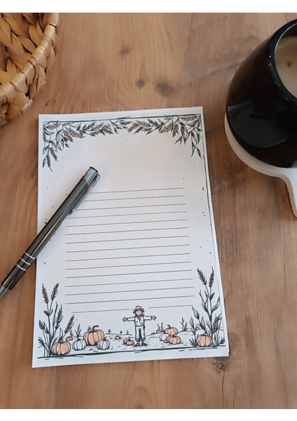 Özel Tasarım Çiftlik Temalı Notepad