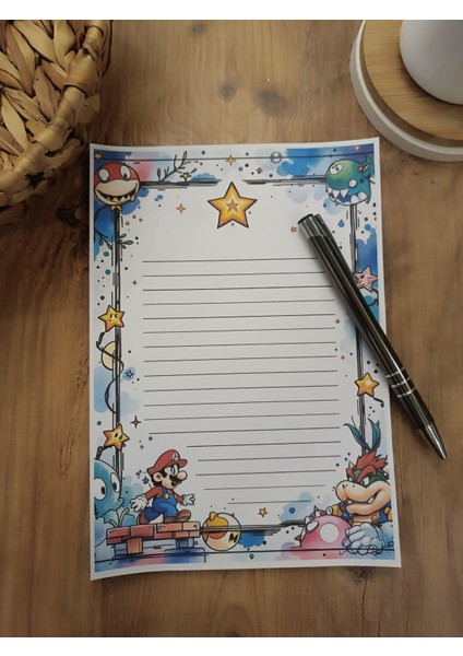 Özel Tasarım Animasyon Karakterleri Temalı Notepad