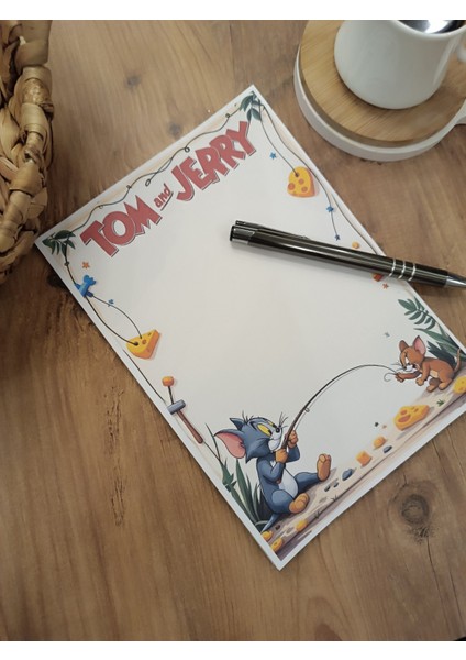 Özel Tasarım Çizgi Film Karakterleri Temalı Notepad modelleri